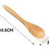Cuchara para Comida de Celebridad de Internet Transfronteriza, Cuchara para Mezclar Arroz, Cuchara para Ramen, Cuchara para Postre, Cuchara de Nanmu Estilo Japonés, Cuchara de Madera Pequeña, Cuchara de Madera con Mango Largo