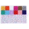 Miçangas Sementes 4mm + Miçangas de Letras Inglesas Acrílicas Pulseira Colar DIY Conjunto de Fio de Contas Kit DIY Tecelagem