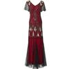 Amazon Cross-border 1920 Vestido de lantejoulas Vestido vintage Tamanho grande Banquete Festa Europeu e Americano Vestido de Noite de Casamento