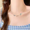 Collar de Cadena con Colgante de Cuentas de Colores para Mujer, Cadena para Clavícula de Lujo de Gama Alta de Nicho, Nuevo Modelo 2026 Cadena para el Cuello
