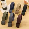 Cinto casual simples cinto de tecido masculino esportes ao ar livre tático imitação de nylon cinto de treinamento militar respirável cinto de calça atacado