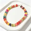 Collar con colgante de letra de 14 quilates para mujer, joya de piedras preciosas de colores, joyería de playa de verano, gran oferta en Amazon