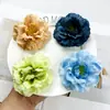 Cabeça de Flor de Delfínio Simulada DIY Tecido de Seda Cabeça de Flor Artificial Material para Guirlanda Arranjo de Flores Ornamento para Fotografia de Casa