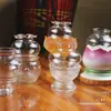 Pantalla de Lámpara de Vidrio Pequeña con Encaje Accesorios para Buda Resistente al Calor Transparente Nostálgico Retro Cubierta a Prueba de Viento para Lámpara de Aceite Portavelas