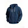 Chaqueta con capucha y cremallera de manga larga de pana para otoño e invierno, estilo europeo y americano, para hombre, casual, holgada, ropa para hombre, sudadera con capucha