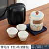 Juego de Té de Viaje Apilable con Una Tetera y Tres Tazas, Logo Personalizable, Regalo Empresarial, Portátil para Uso en Exteriores