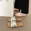 Sandalias Planas de Estilo Bohemio 2026 para Usar al Aire Libre, Hermosas Sandalias de Suela Suave y Tacón Bajo para Combinar con Faldas para Mujer