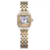 Reloj Cuadrado Pequeño de Lujo Ligero Estilo Coreano, Resistente al Agua, Tendencia en Tiktok, Popular Reloj de Cuarzo de Moda para Mujer, Reloj de Comercio Exterior