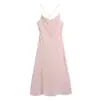 Nuevo Vestido de Tirantes Elegante y Adelgazante para Mujer, Estilo Europeo y Americano, con Diseño de Tirante en la Espalda, para Verano