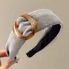 Diadema de Borde Ancho para Otoño e Invierno Estilo Coreano para Mujer Diadema Alta para la Parte Superior de la Cabeza Hace que la Cara Parezca Más Pequeña Sensación de Alta Calidad Pinza para el Cabello Accesorios para el Cabello Antideslizante Pinza para el Cabello Goma para el Cabello