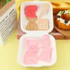 Serie de Herramientas para Hornear Microondas Dibujos Animados 3D Molde para Galletas Batidora DIY Impresión de Simulación