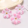 Flor Artificial 8cm Plumeria Guirnalda DIY Pasador Accesorios Tocado Playa Seaside Flor Artificial Decoración Boda Flores