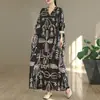 Foto Real do Novo Estilo de Outono de 2025 Estilo Feriado Viagem Decote V Retrô Saia Longa Cobrindo a Carne Vestido Simples para Mulheres