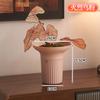 Maceta de Plástico Grueso Autoabsorbente Estilo Nórdico Extra Grande para el Hogar Simple de Resina con Plato Balcón Sala de Estar Control de Raíces