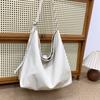Bolso de Hombro de Estilo Coreano Simple para Mujer Color Sólido Gran Capacidad Bolso Cruzado para el Desplazamiento Diario Viajes Estudiante Bolso de Clase