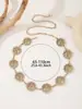 Cadena de Cintura Metálica Retro Accesorios para Mujer Cinturón de Cadena Estilo Étnico con Decoración Tallada para Falda Cinturón Más Vendido de Amazon