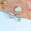 A2578 dos colores 0.8g Retro Amor-Gracias colgante accesorios para teléfono móvil 100/bolsa
