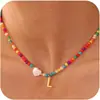 Colar de Contas Elegante Transfronteiriço Europeu e Americano Colar de 26 Letras da Moda Joias de Contas Festa de Meninas Festa Versátil