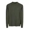Moda Jacquard Meia-Gola Outono/Inverno 2025 Malha Interna de Lã Tricô Meia-Gola de Manga Longa Camada de Base para Homem