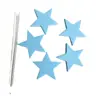 Esponja Decorativa Estrela Pacote com 5 Inserção para Bolo Estrela de Cinco Pontas Espuma Panificação Bolo de Aniversário Inserção de Arame Cartão Balão
