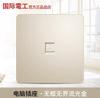 Panel Internacional de Enchufe e Interruptor Eléctrico Toma de Pared Doméstico Oculto 86 Oro Champán Panel Grande Tres Orificios