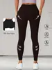 Novas Calças de Yoga Esportivas de Cintura Alta com Bolso Lateral Elásticas Emagrecedoras Bolso para Celular Camada Base Fitness F