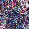 2x Uñas Cuadradas de Diamante de 4 mm Lentejuelas de Maquillaje Color Lentejuelas con Forma Relleno de Cáñamo para Manualidades Decoración