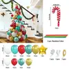 Arco de Balão Guirlanda de Natal Transfronteiriça Kit Tema de Feriado de Natal Cena Decorativa Filme de Alumínio Balão de Látex