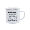Taza de esmalte de sublimación creativa explosiva de Amazon eBay con dobladillo, revestimiento de transferencia de calor, taza de esmalte impresa para regalo