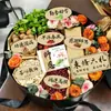 Tarjeta de regalo para el Día del Maestro, Decoración de Caja de Regalo de Flores de Fruta DIY, Materiales de Empaque Hechos a Mano