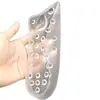 Nova Almofada de Calcanhar com Arco de Favo de Mel Macia Partículas Grandes Massagem Absorção de Choque Suporte para Correção de Pé Chato Silicone Meio Tamanho