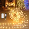 Pisca-pisca solar à prova d'água para exterior luzes de estrela luzes decorativas para festa de casamento árvore de Natal luzes de bombinha LED