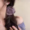Presilha de Cabelo de Rosa 2026 Nova Presilha Floral de Alto Padrão para Mulheres, Elegante Presilha de Tubarão para a Parte de Trás da Cabeça, Presilha para Cabelo Meio Preso Acessório de Cabelo