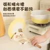 Suporte de Tampa de Panela Urso de Desenho Animado Suporte de Espátula de Mesa Armazenamento de Tampa de Panela Tábua de Corte Bancada de Cozinha Prateleira Criativa Doméstico