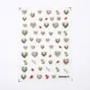 Rosa Acuarela Japonesa Rosa Mariposa Flor Seca Viñeta Rosa Seco Vintage Pegatinas para Uñas Pegatinas de Uñas Pegatinas de Papel