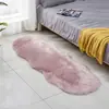 Tapete de Lã Sintética Transfronteiriço Tapete de Chão de Cabeceira Manta Especial em Forma de Ovelha de Pelo Comprido Tapete de Chão Frontal para Sofá de Sala de Estar Cabeceira Janela de Sacada