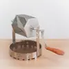 Torrador de Grãos de Café Torrador de Nozes Doméstico com Manivela Fogo Direto Assar Torrador de Grãos de Café Japonês Tecido à Mão