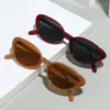 Gafas de sol ovaladas de montura pequeña, elegantes y sofisticadas, adecuadas tanto para mujeres como para hombres, con un toque europeo y americano, perfectas para protección solar y un look retro, ideales para ventas transfronterizas