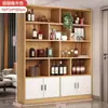 Gabinete de Vino de Tablero Ecológico de Madera Maciza Contra la Pared, Vitrina para Sala de Estar, Nuevo Estilo Chino 2026 Estante de Vino para el Hogar Armario de Almacenamiento