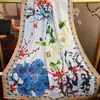 2026 New Model 70X180 Crackle Pattern Long Scarf Double-Sided Two-Color Scarf Fashion Silk Scarf Shawl Gift