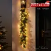 Decorações de Natal Guirlanda Dourada Pinhas Cipós Enfeites Pendurados Criativos Parede de Fundo Vitrine Loja Atmosfera Festiva Decoração