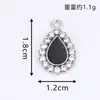 Accesorios de Gota de Agua Colgante Creativo Punto de Colgante Único Diamante Aceite Goteando Aleación Accesorios de Joyería Aretes Pulsera Collar DIY Al por Mayor