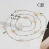 Colgante de Lujo Ligero con Forma de Piedra Cadena Decorativa para Cintura de Vestido Cadena de Perlas para Pantalones de Mujer Cinturón Metálico de Moda para Mujer