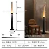 Nova luminária de piso estilo vintage para sala de estar ao lado do sofá, com design estético da Dinastia Song, madeira maciça artística, luminária de quarto com ambiente de alta qualidade