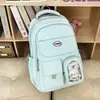 Estilo Coreano Estilo Nuevo Campus Niñas Mochila Azul Estudiantes de Primaria Estudiantes de Secundaria Bolsa Escolar Estudiantes Universitarios Portátil Doble Hombro de Moda
