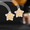 Pendientes florales retro franceses de socialité, elegantes, con temperamento, de alta gama, para mujer, aguja de plata s925, pendientes de circonita, venta al por mayor