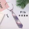 Corbata JK Original Estilo Japonés Uniforme de Preparatoria Femenino Estilo Preppy Corbata Floja Gratis Cuadros Estudiante Femenina Hoshino Baizui