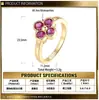 Anillo de Plata de Ley S925 con Moissanita de Trébol de Cuatro Hojas, Anillo Abierto de Moda y Sencillo para Mujer, Venta Directa del Fabricante