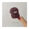 Boné de Baseball Casual ao Ar Livre Bordado com Letra Estilo Coreano para Crianças, Boné de Baseball Versátil e Estiloso Unissex para Ciclismo Infantil