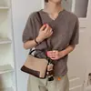 Bolso Almohada de Gamuza con Estampado de Leopardo Vintage para Mujer 2026 Nuevo Estilo Coreano Bolso de Mano Estilo Maillard Bolso de Hombro Único Cruzado